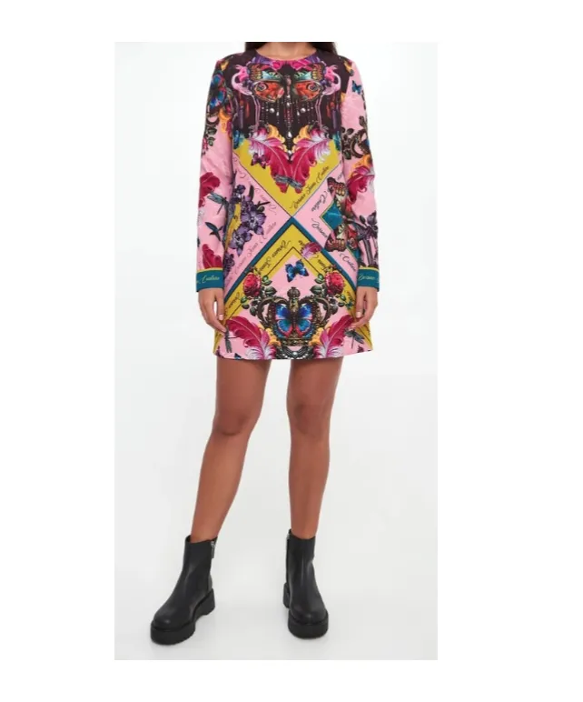 Patterned Mini Dress