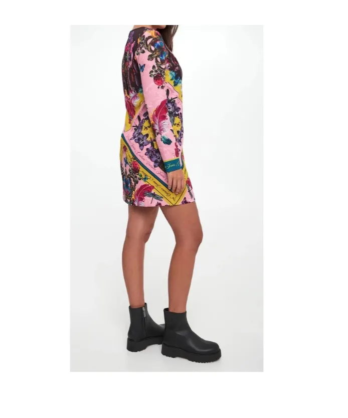 Patterned Mini Dress