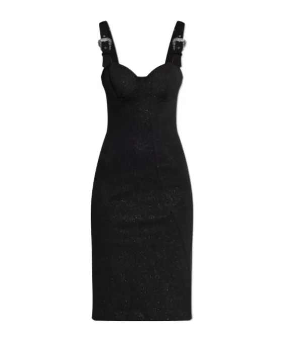Glitter Sleeveless Midi Dress