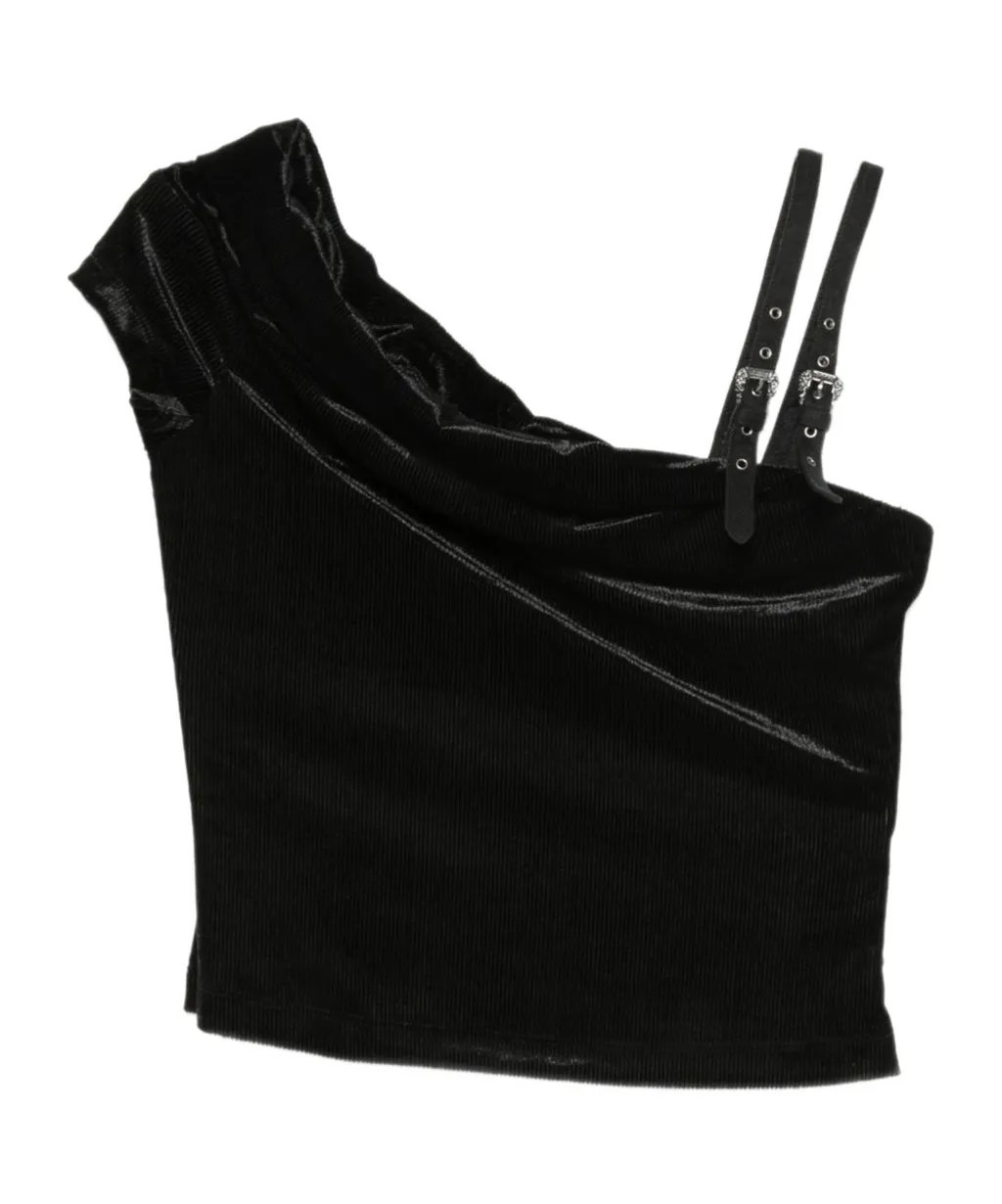 Velvet Off-Shoulder Top