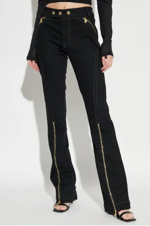 Zip-Detailed Jeans