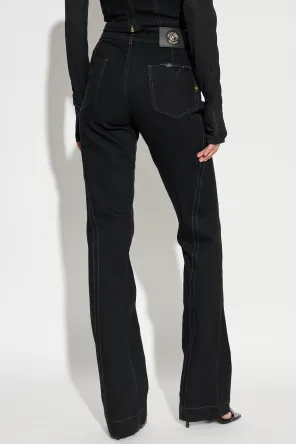 Zip-Detailed Jeans