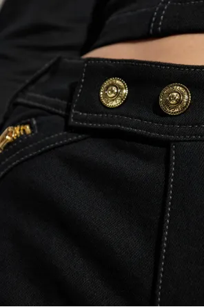 Zip-Detailed Jeans