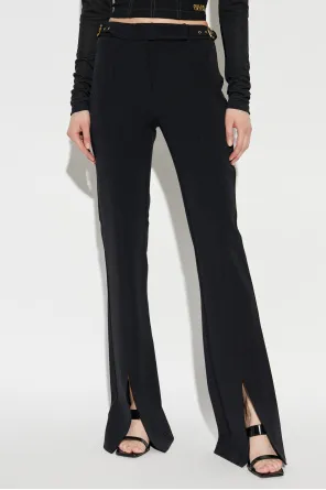 Front Slit Flared Trousers