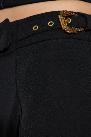 Front Slit Flared Trousers