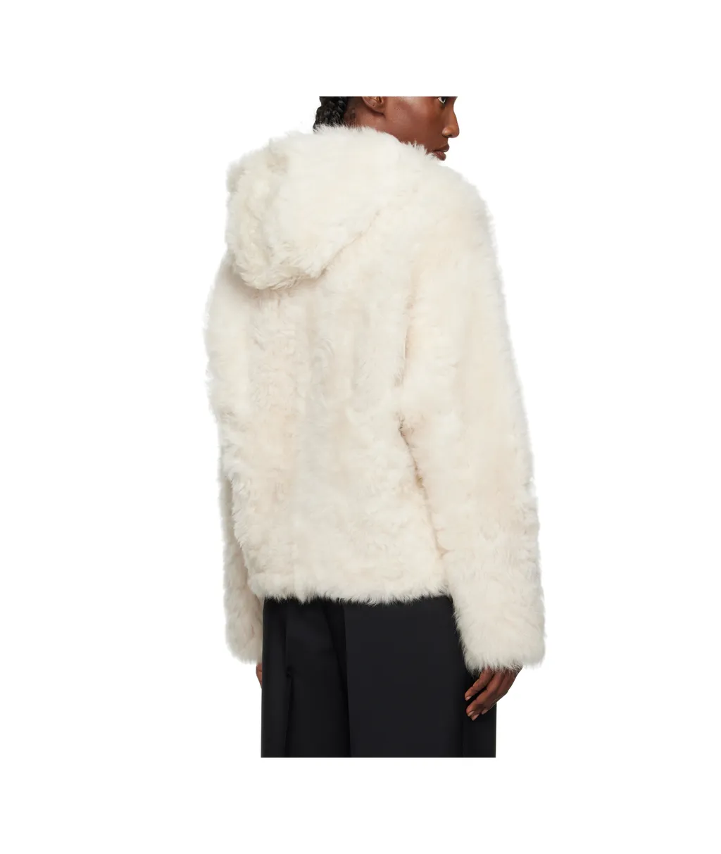 Short Hooded Fur Jacket