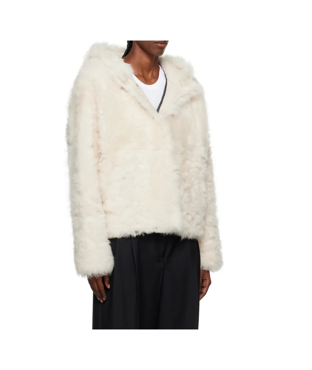 Short Hooded Fur Jacket