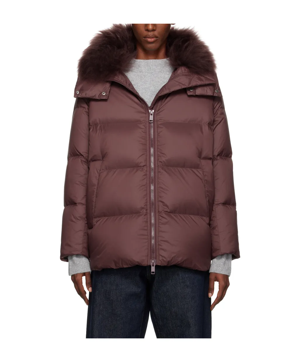 Puffy Hooded Down Jacket