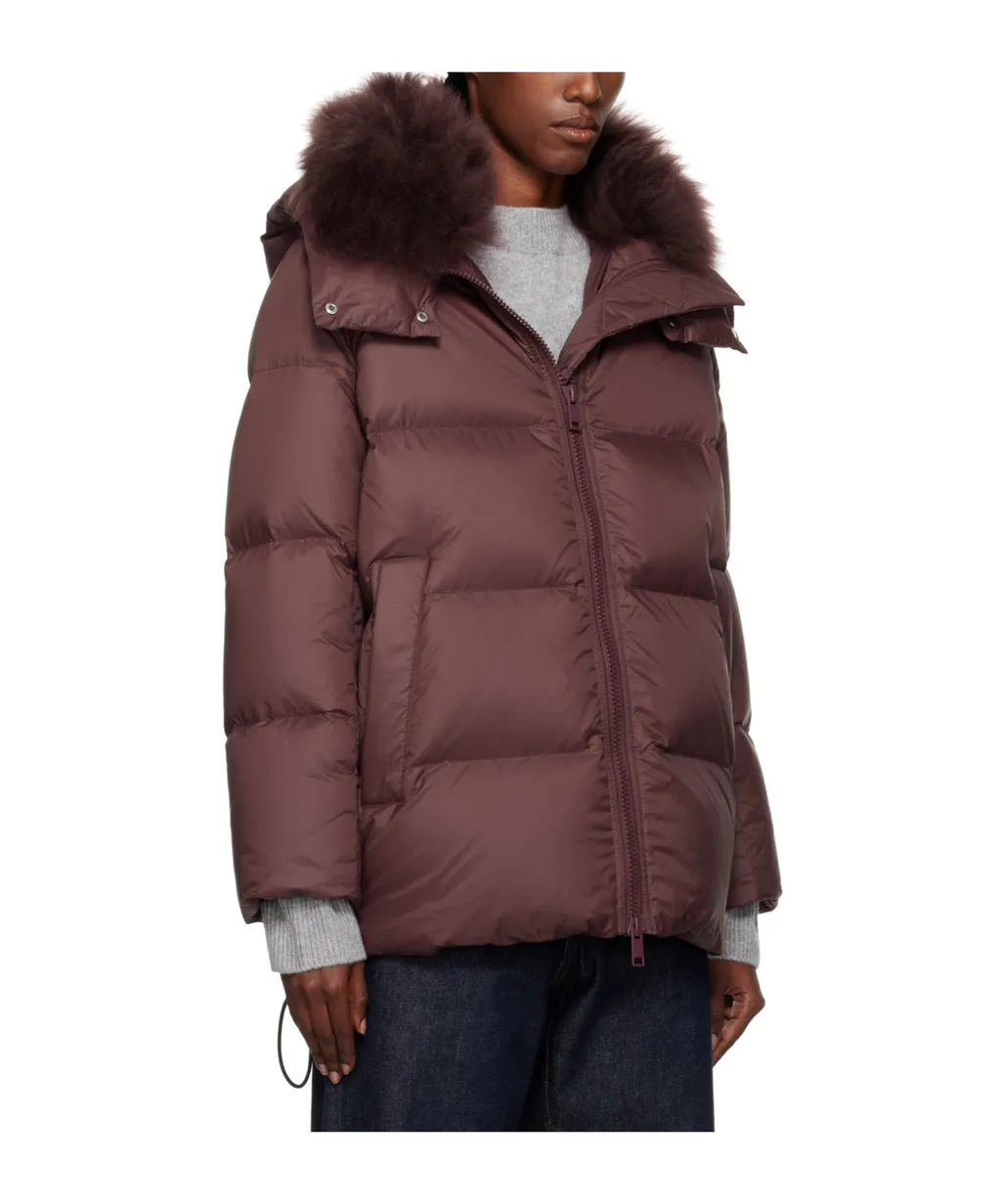 Puffy Hooded Down Jacket