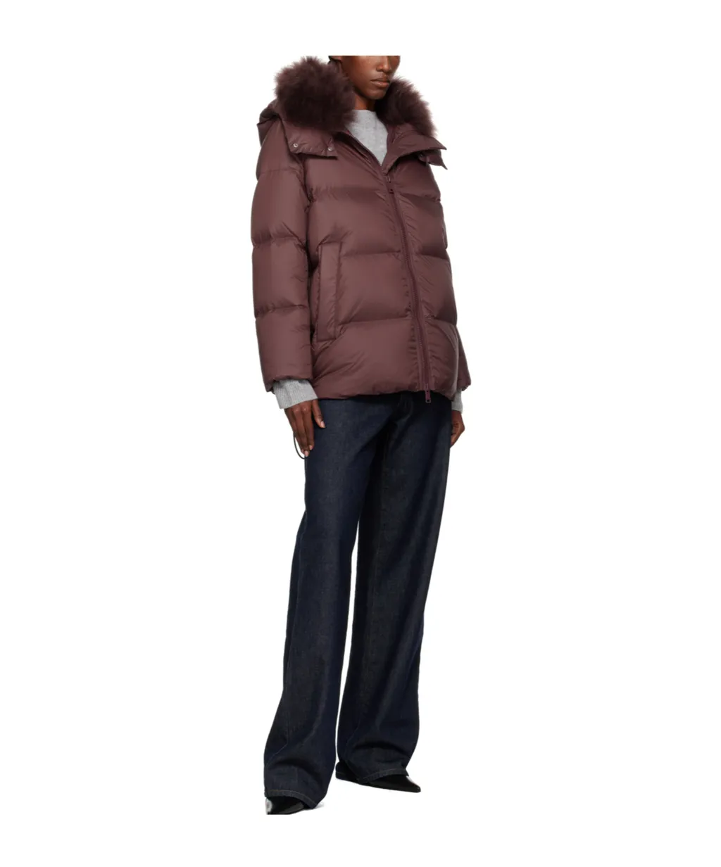 Puffy Hooded Down Jacket