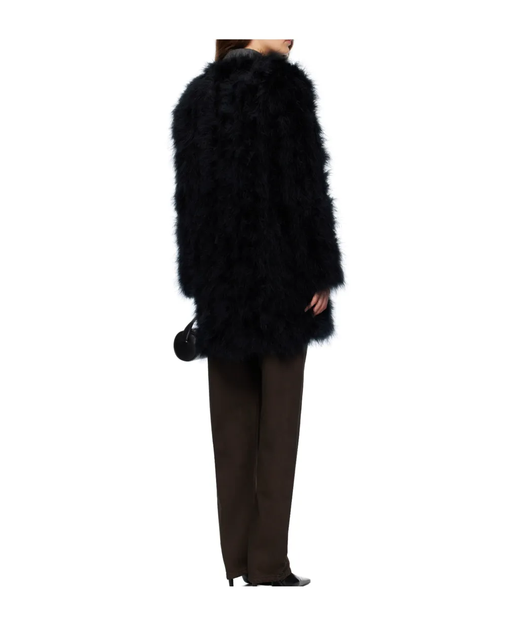 Long Feather Coat