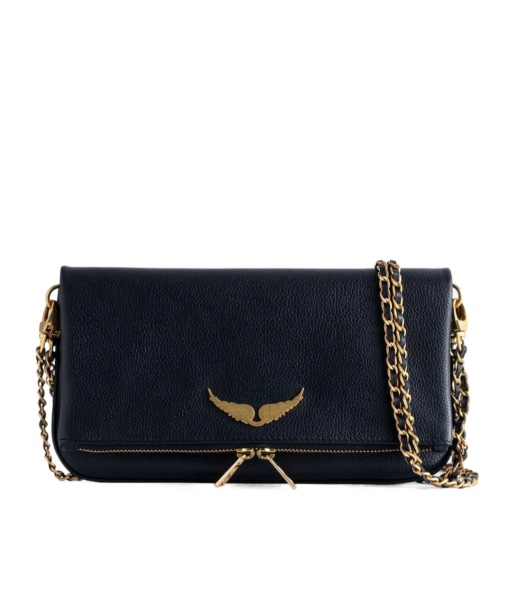 Logo-Plaque Clutch Bag