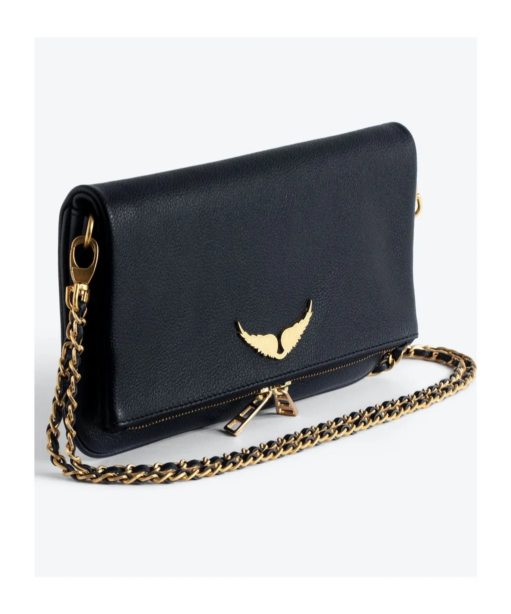 Logo-Plaque Clutch Bag