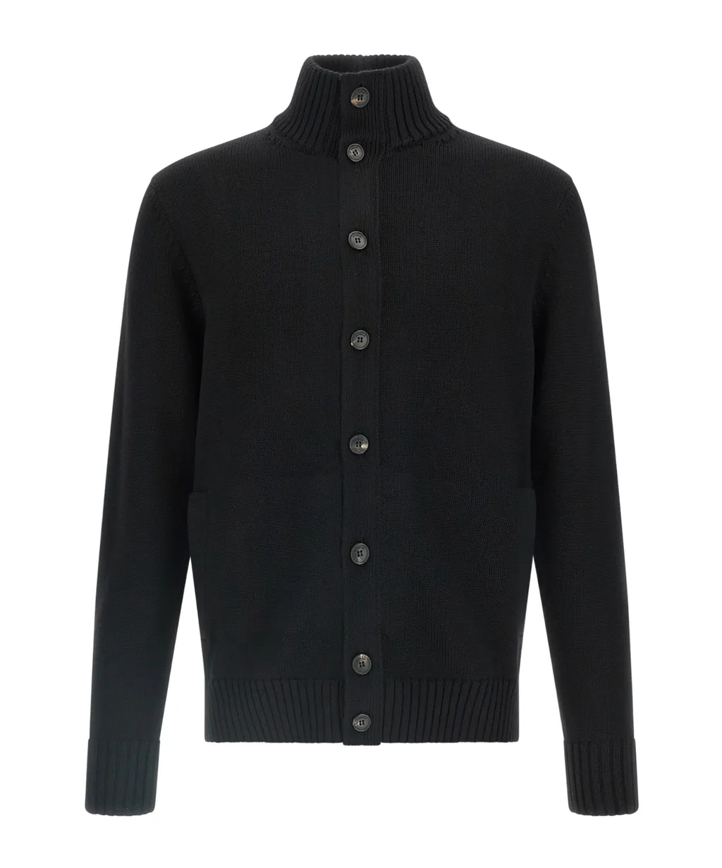 Chioto High-Neck Cardigan