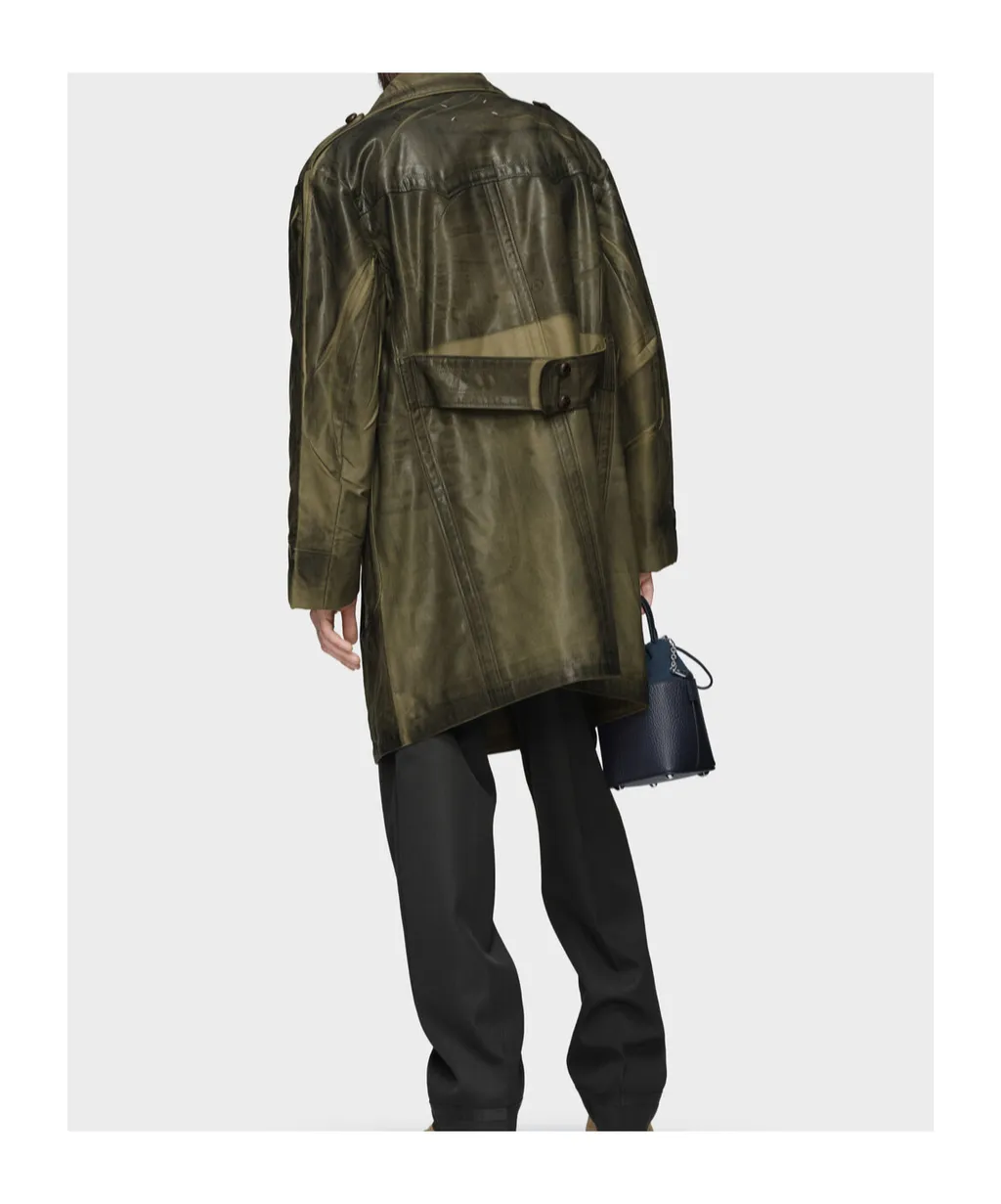 Double-Breasted Caban Coat