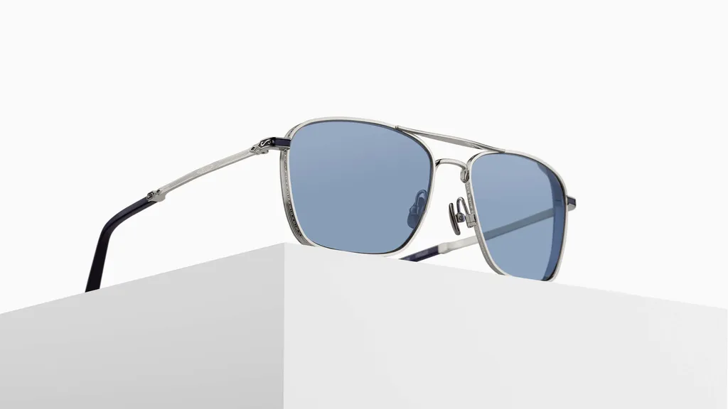 Engraved-Detail Square-Frame Sunglasses