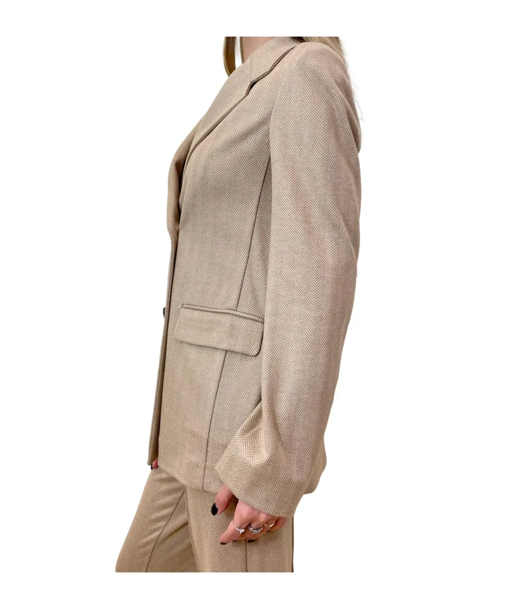 Long-Sleeved Suit Jacket