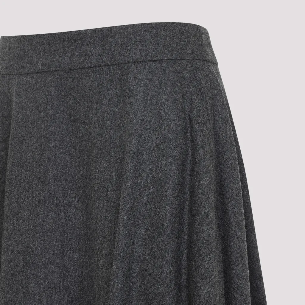Wool Flannel Skirt