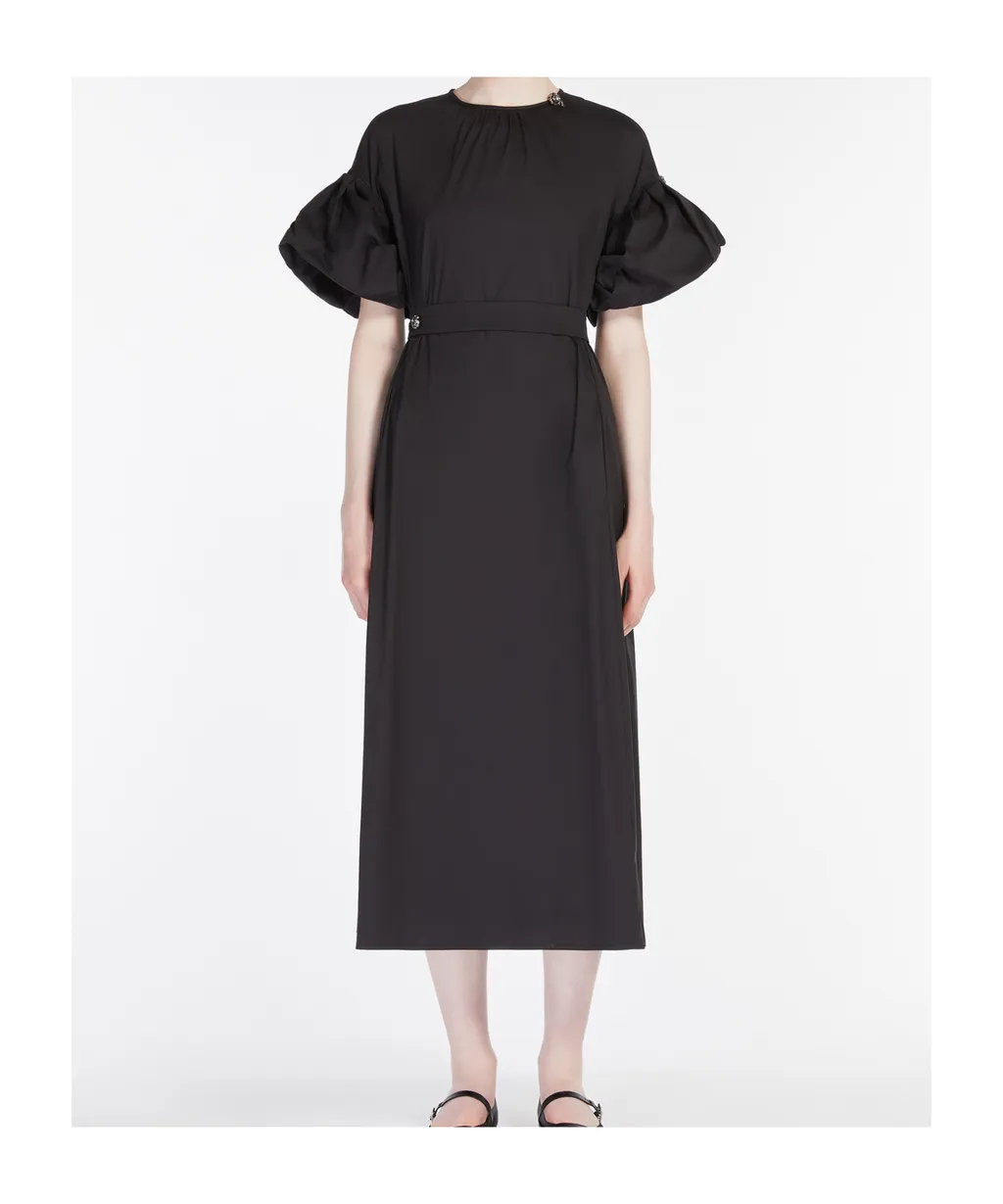 Stretch Poplin Sheath Dress