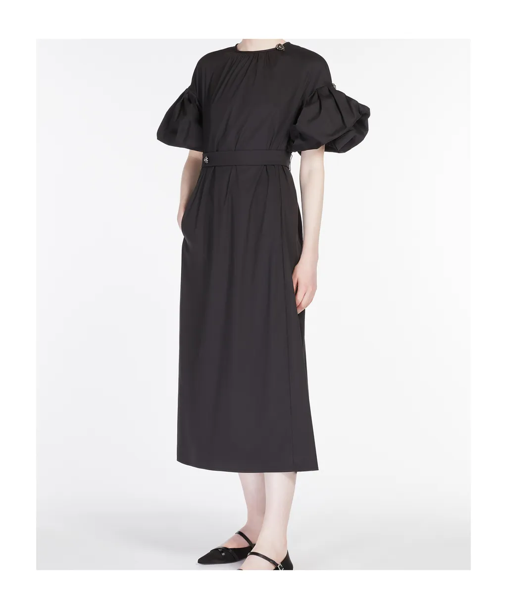 Stretch Poplin Sheath Dress
