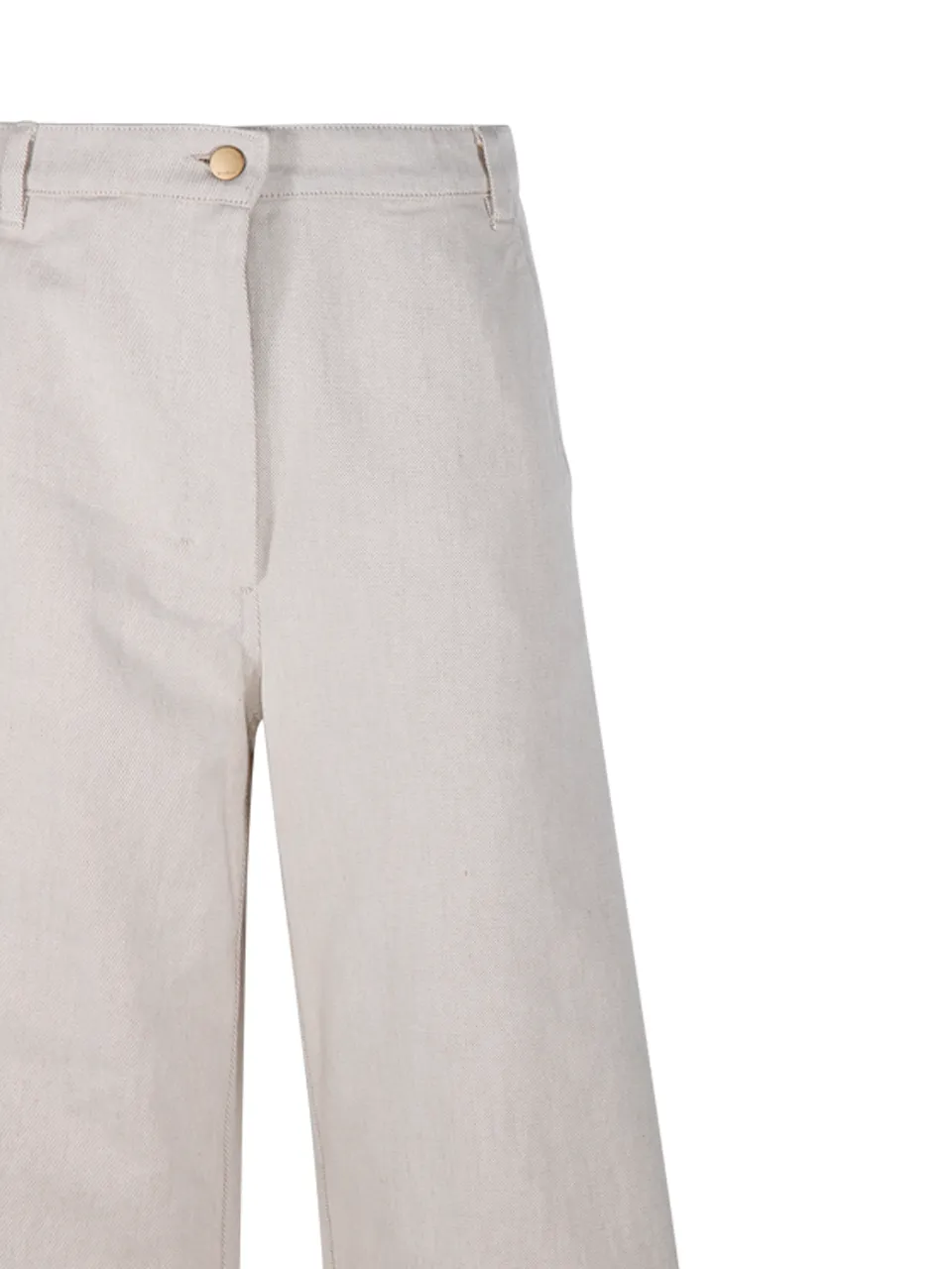 Button Detailed Wide Leg Pants