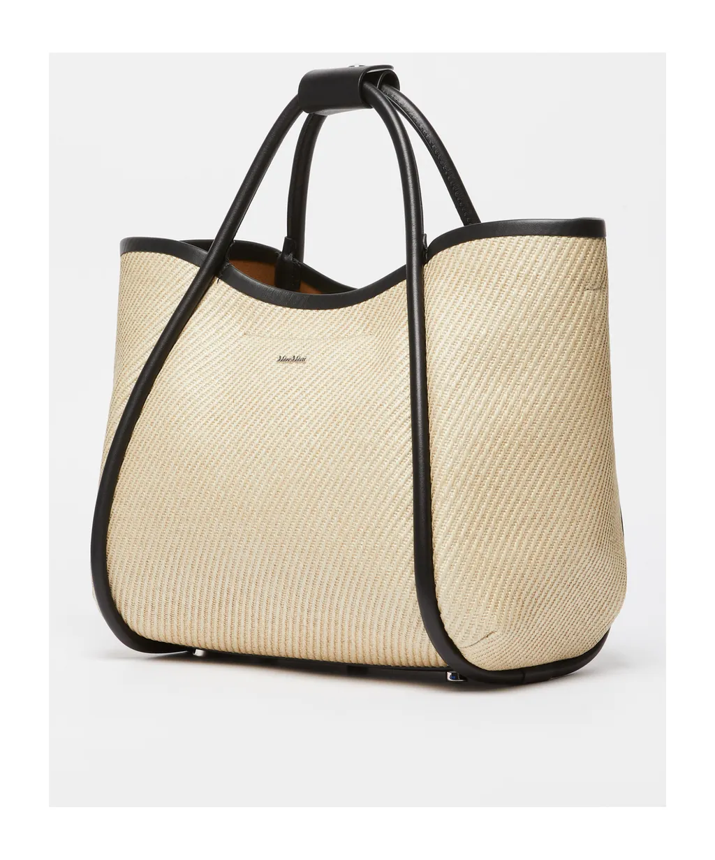 Logo Plaque Top Handle Bag