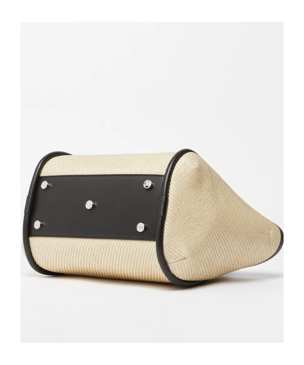 Logo Plaque Top Handle Bag