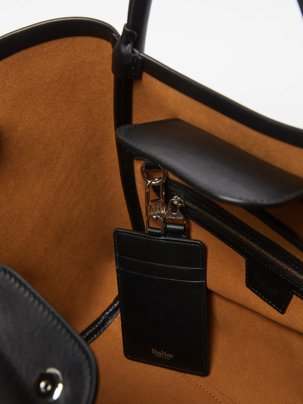 Logo Plaque Top Handle Bag