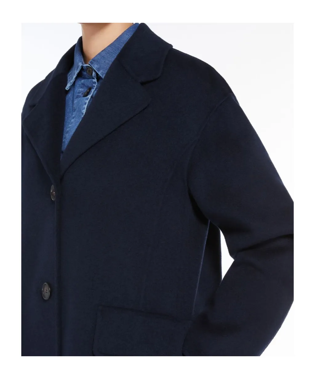 Single-Breasted Long-Sleeved Coat