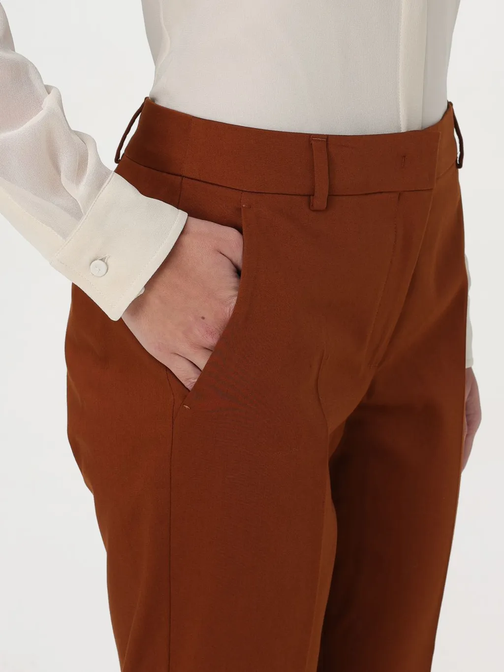 Tapered Cropped Trousers