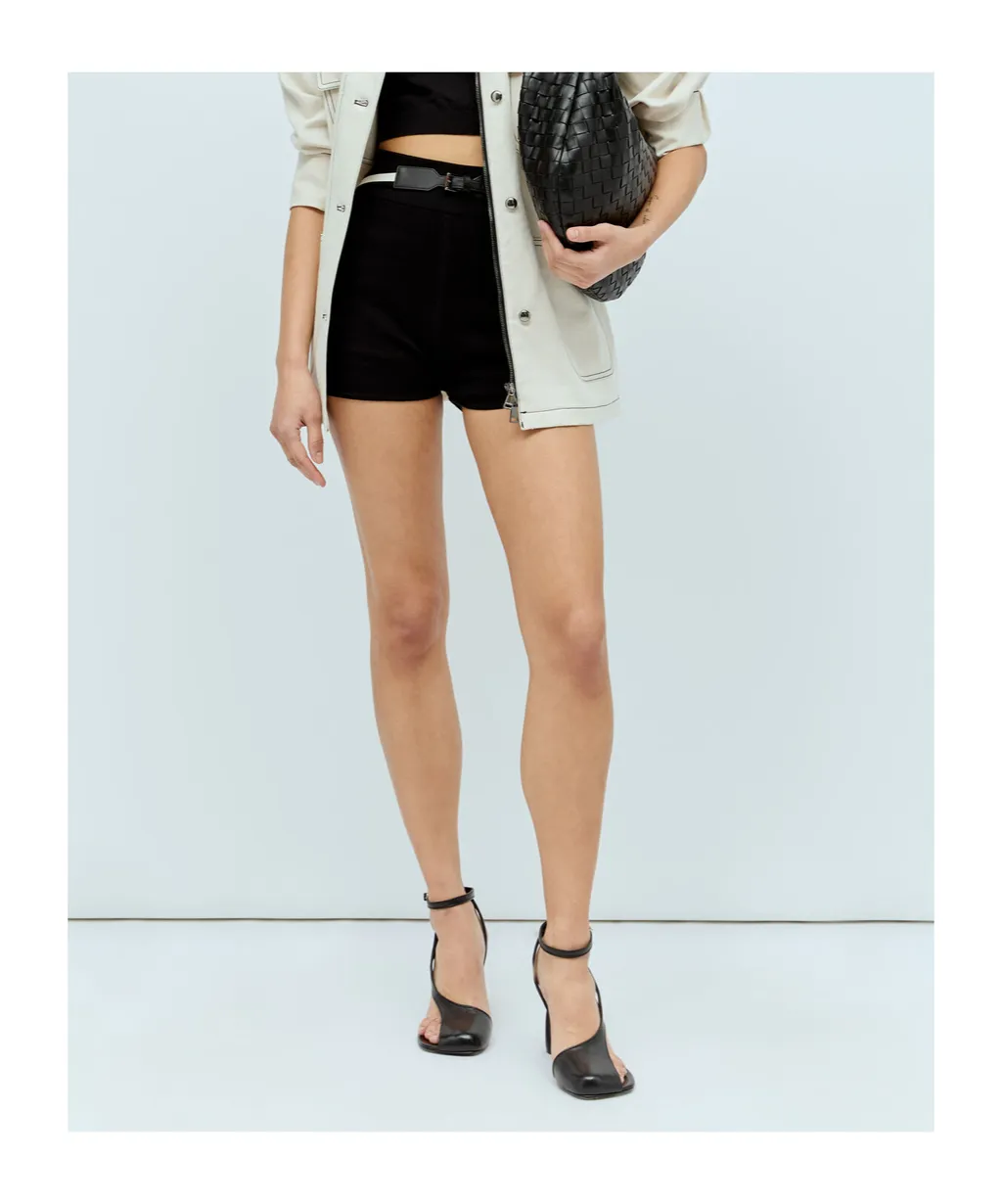 Mid-Rise Knitted Shorts