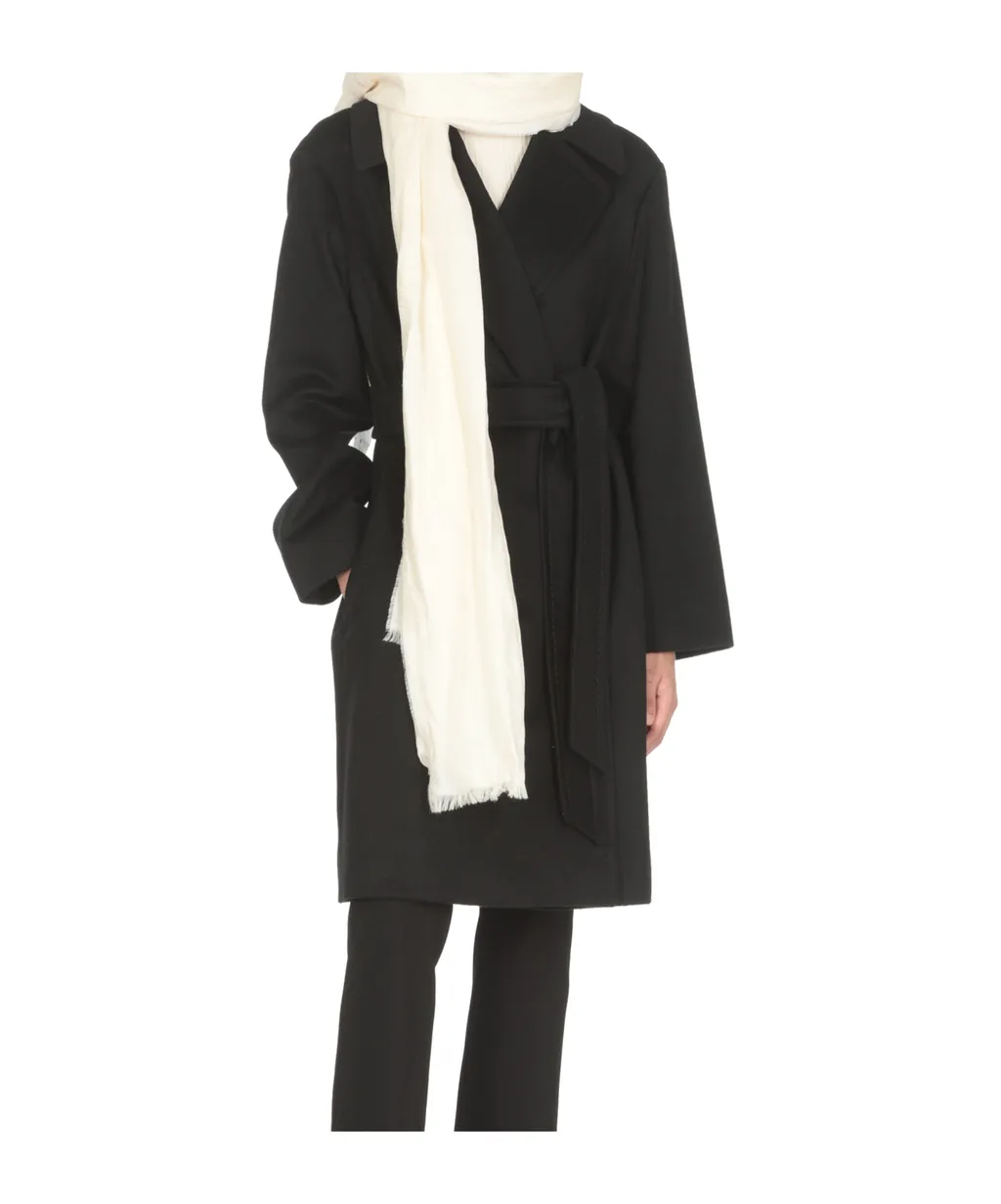 Belted Long-Sleeved Coat