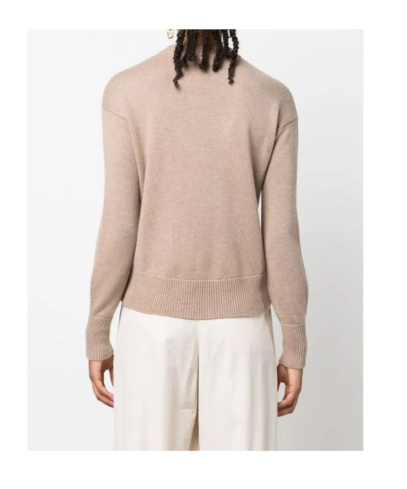 V-Neck Long-Sleeved Jumper