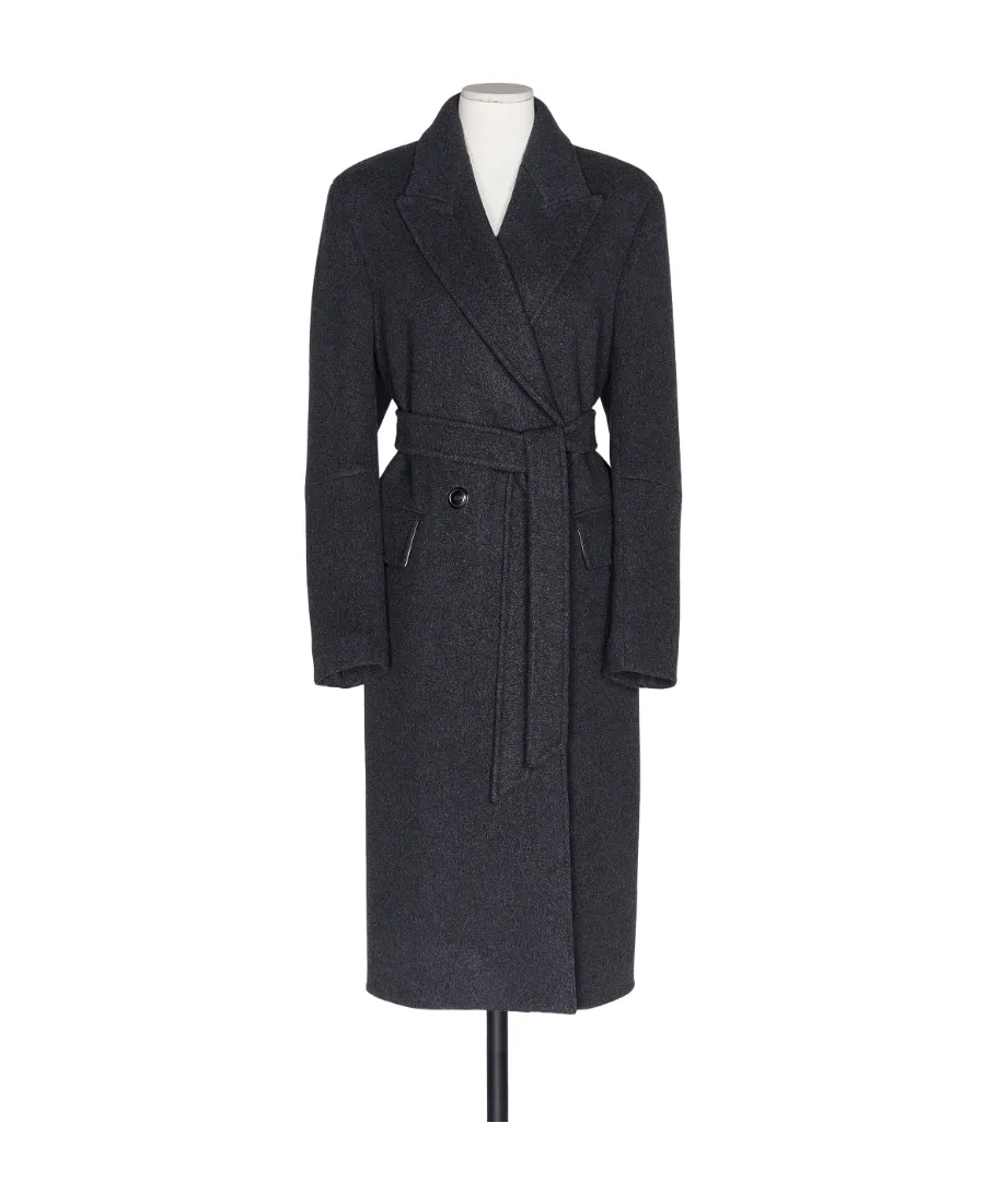 Double-Breasted Cashmere Coat