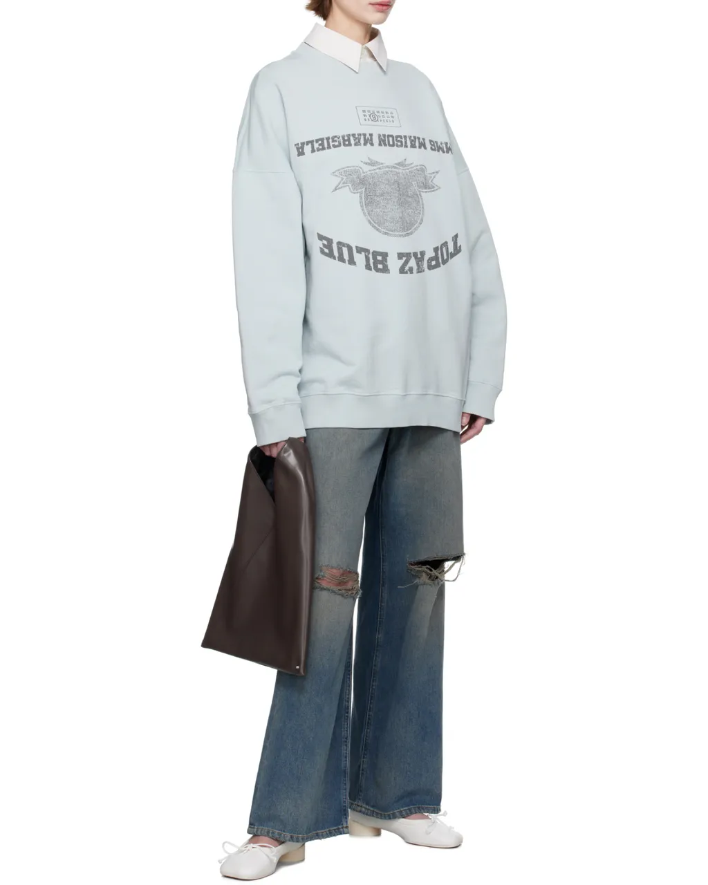 Numbers-Motif Sweatshirt