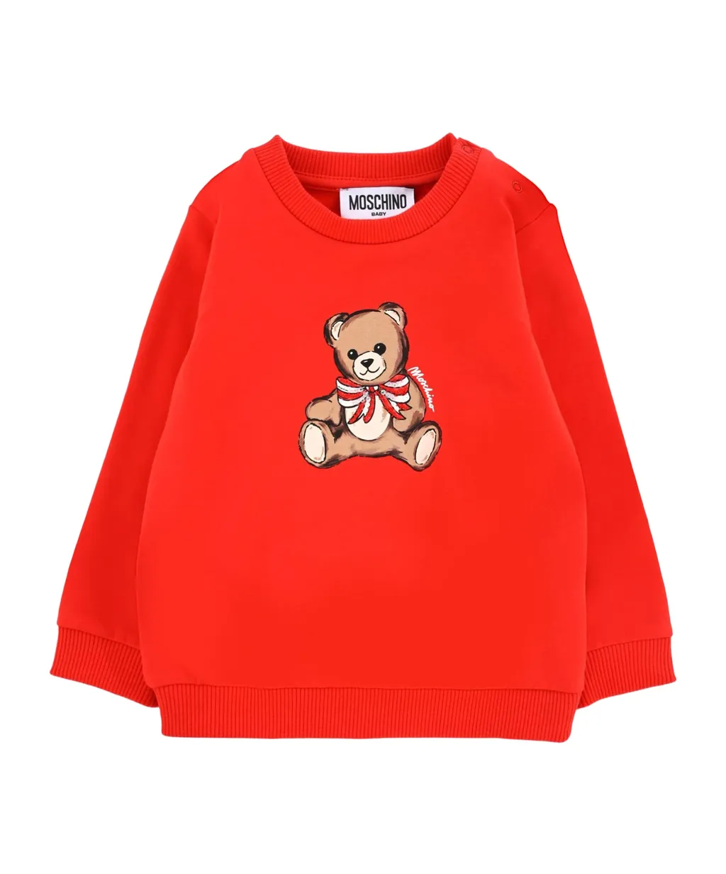 Teddy Bear Print Sweatshirt