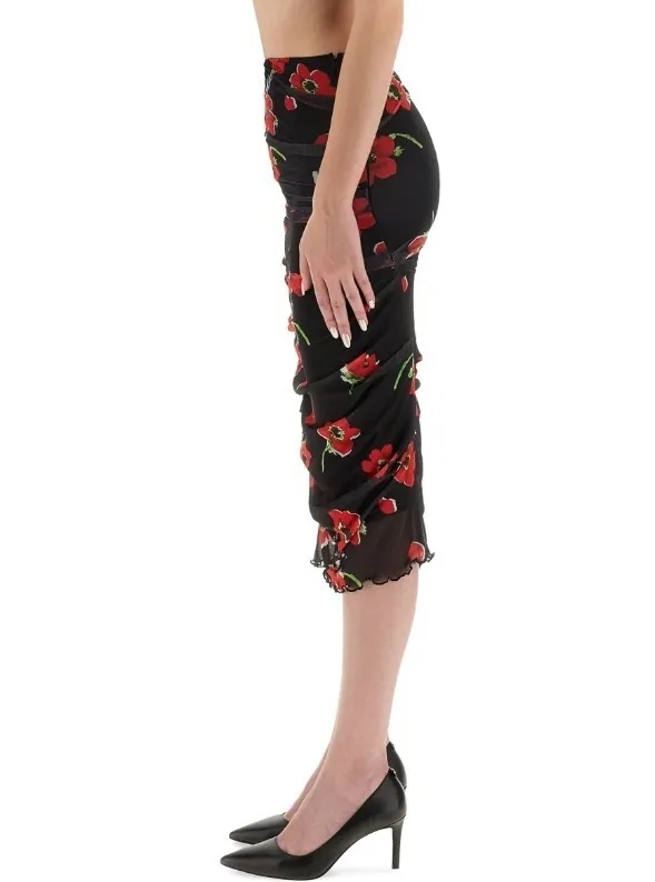 Printed Tulle Dress