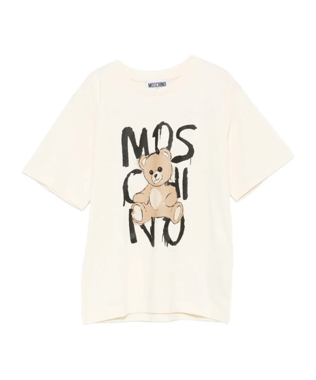 Teddy Bear-Print Cotton T-Shirt