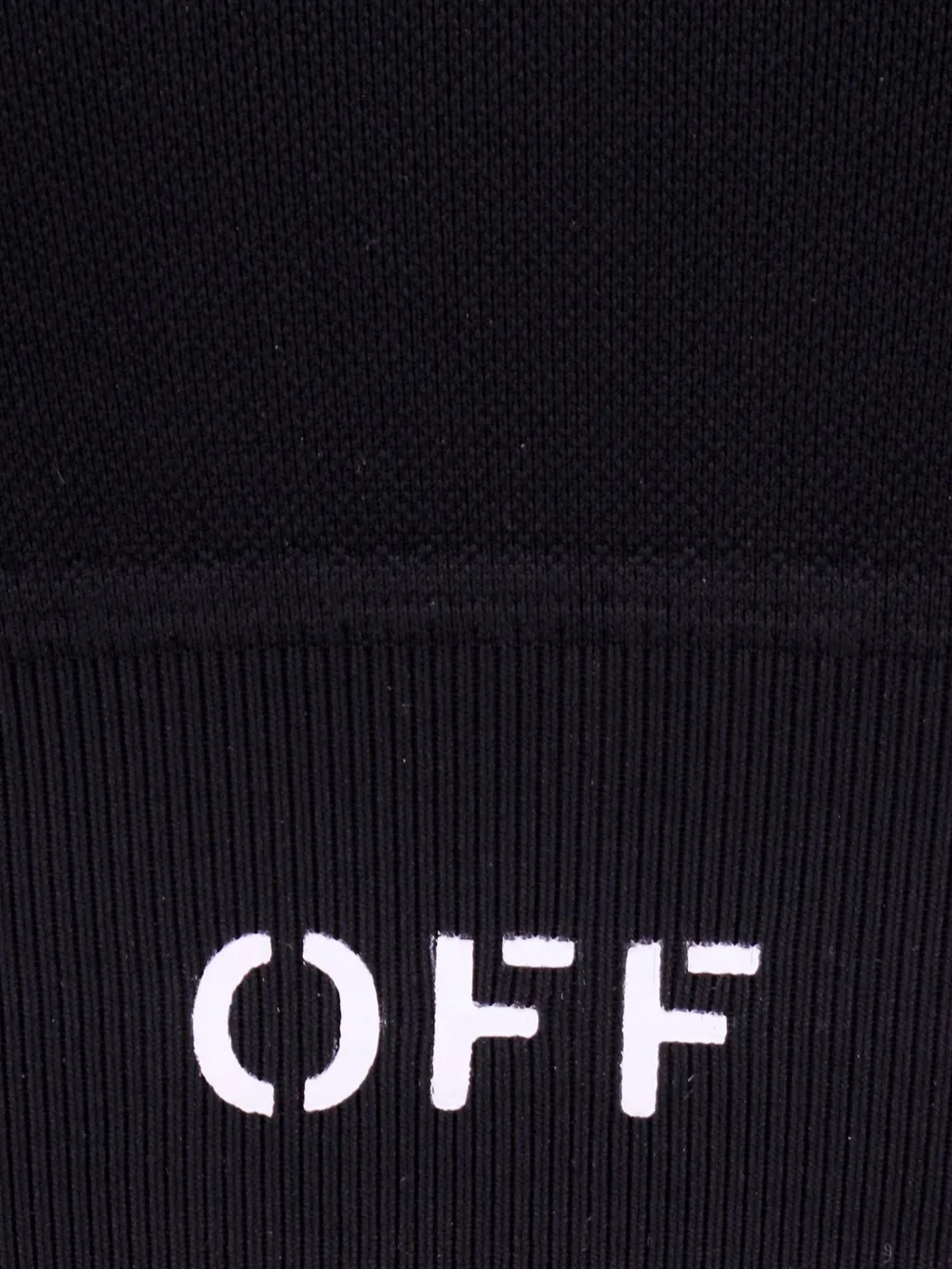 Off Stamp Crewneck Long-Sleeved Top