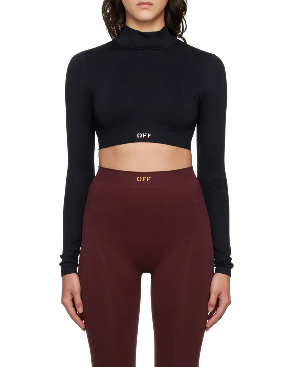 Off Stamp Crewneck Long-Sleeved Top