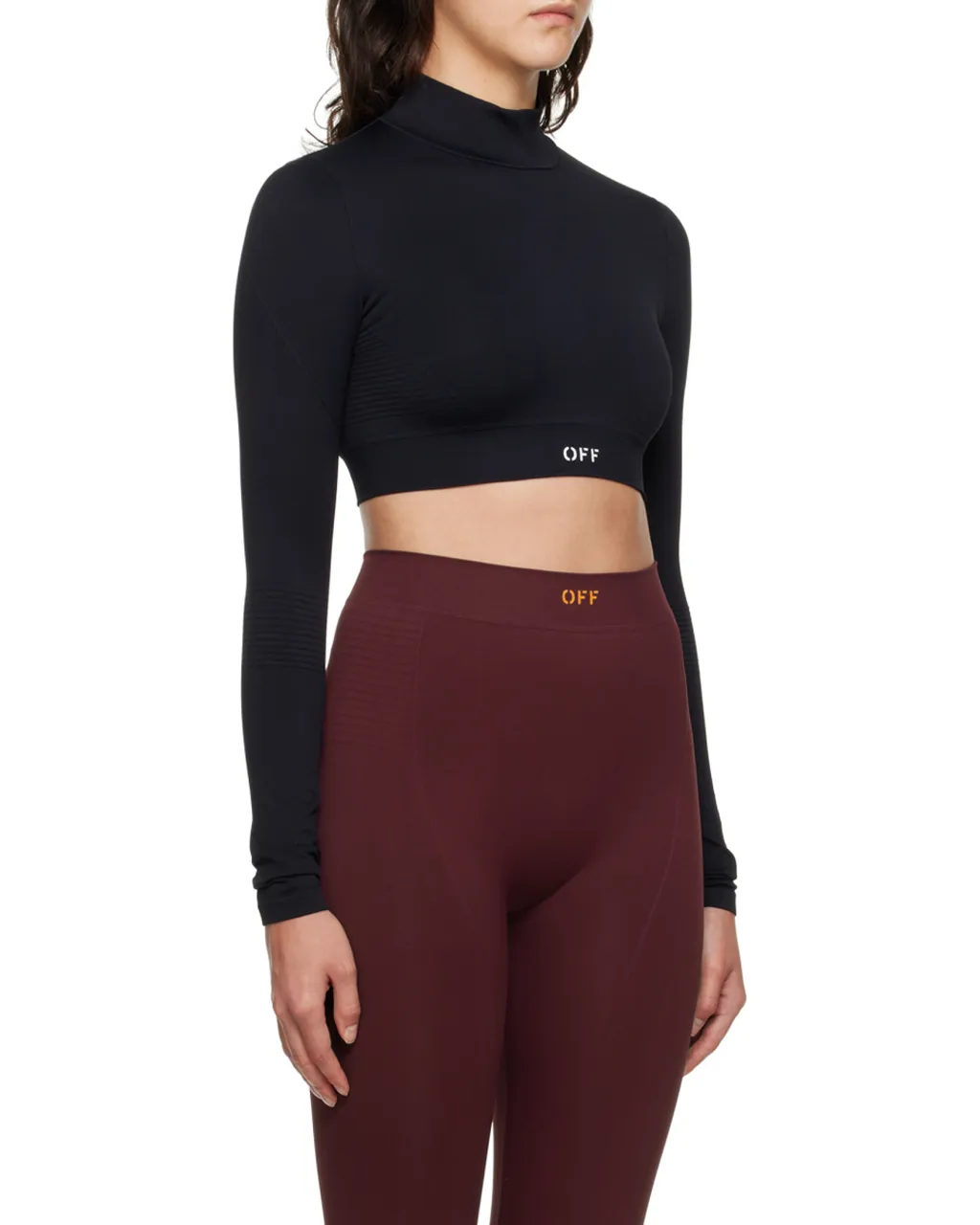 Off Stamp Crewneck Long-Sleeved Top