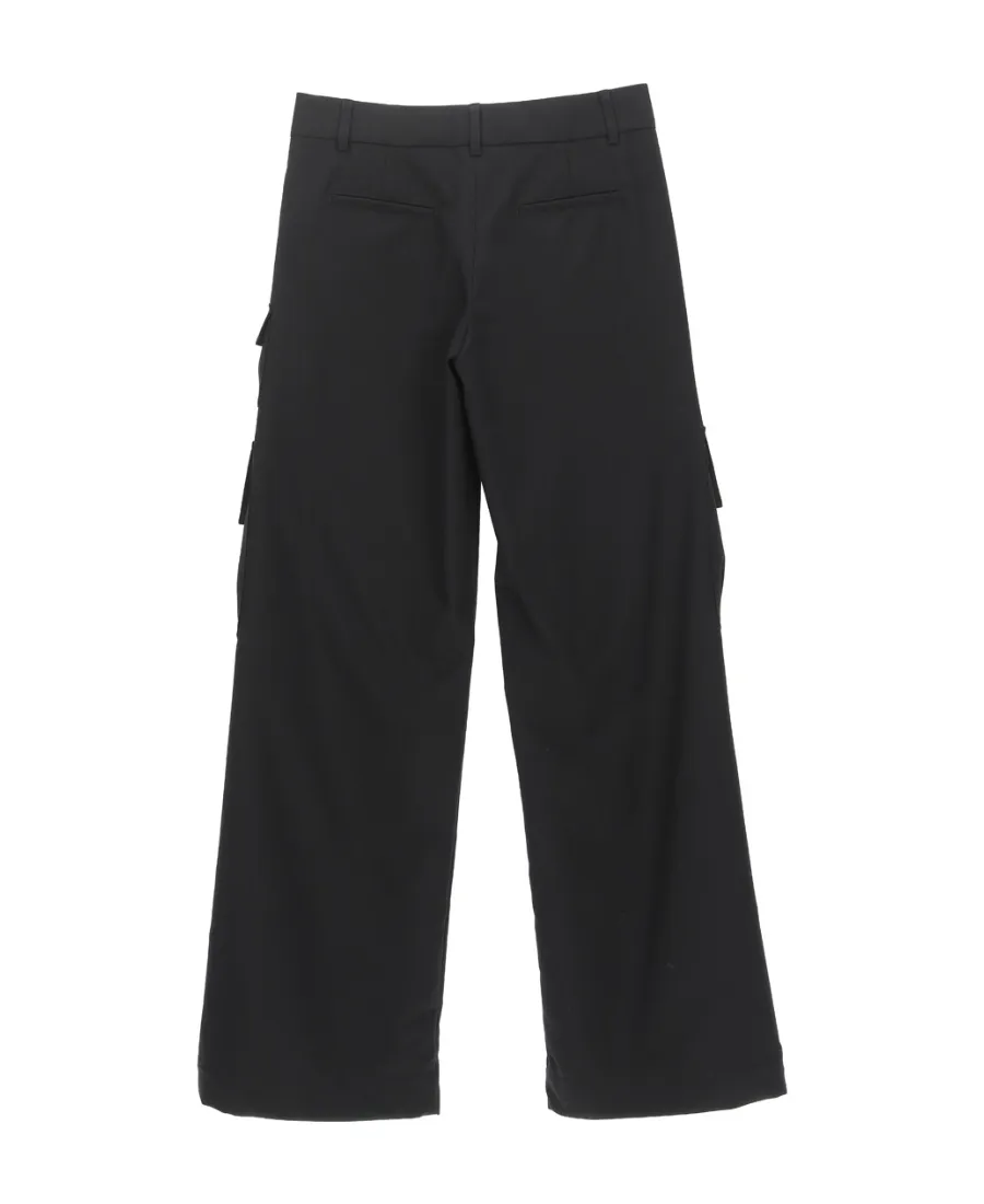 Logo Detailed Wide Leg Trousers
