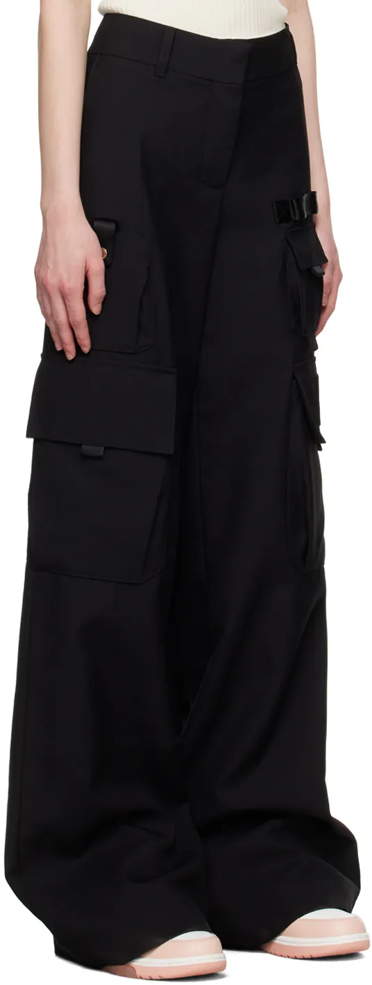 Logo Detailed Wide Leg Trousers