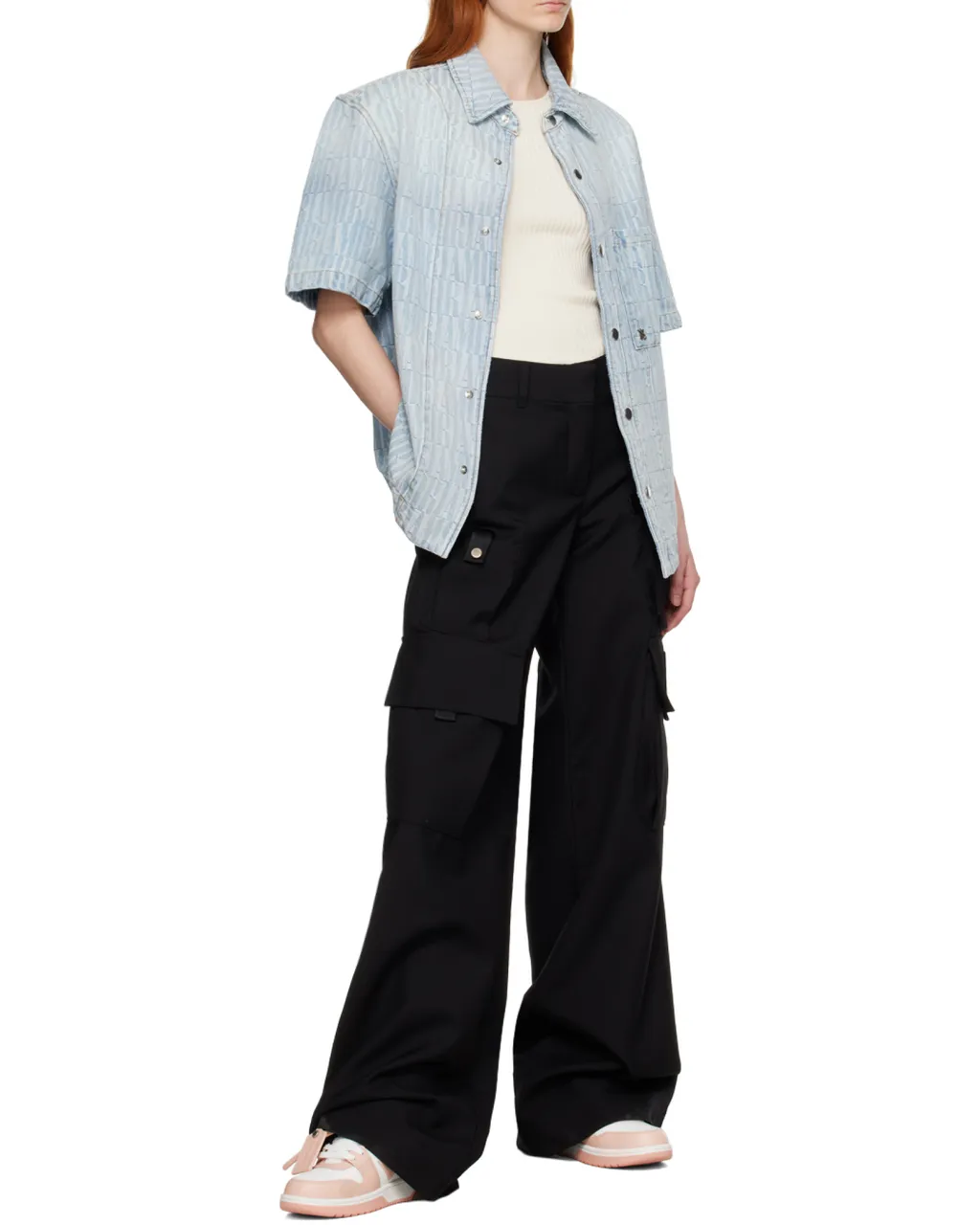 Logo Detailed Wide Leg Trousers