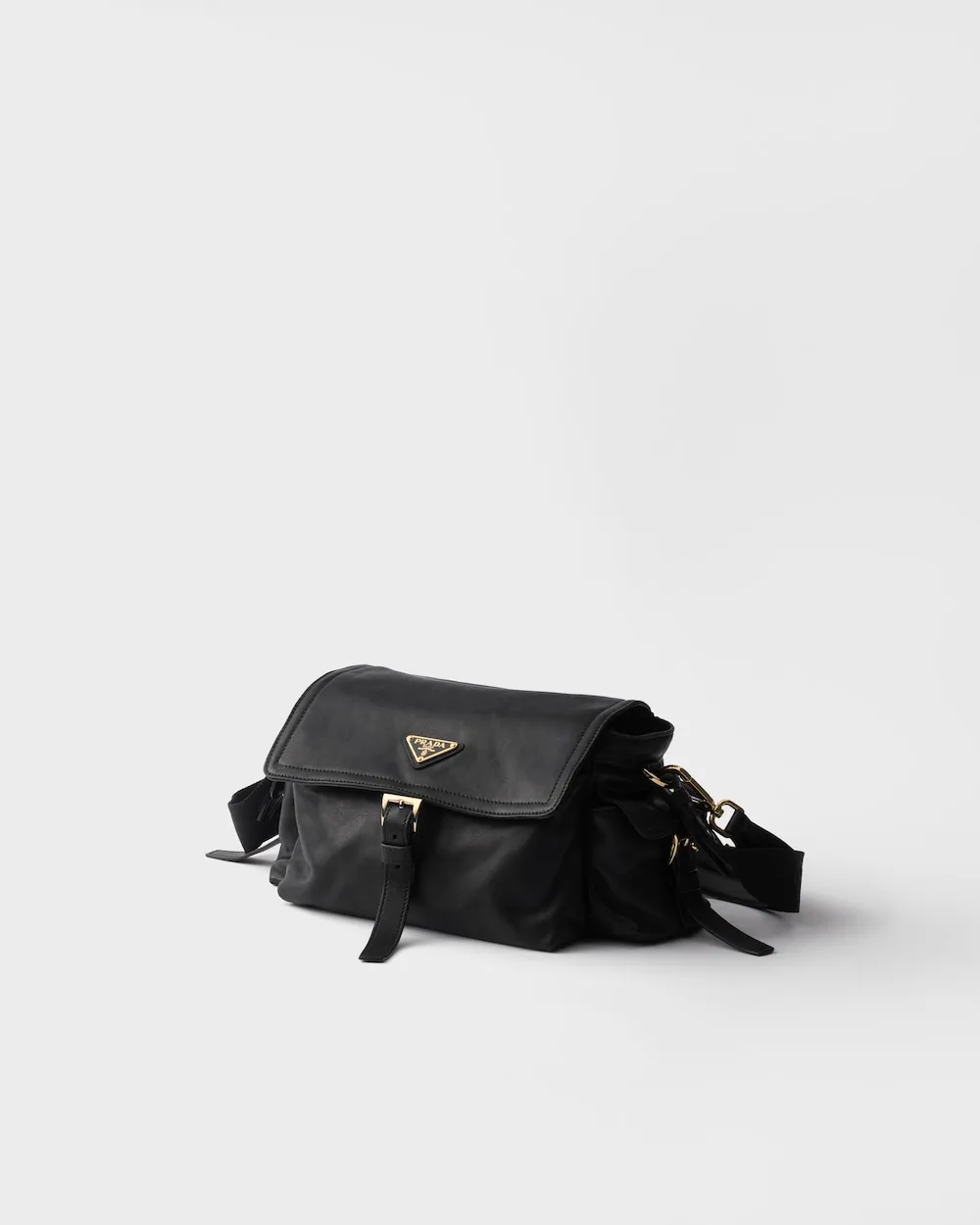 Medium Explore Nappa Leather Shoulder Bag With Flap