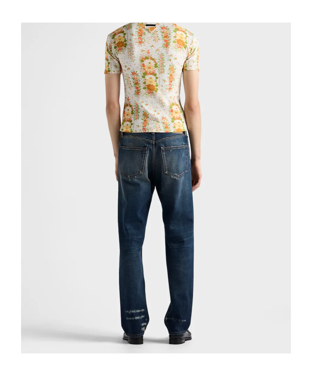 Regular Washed Denim Jeans