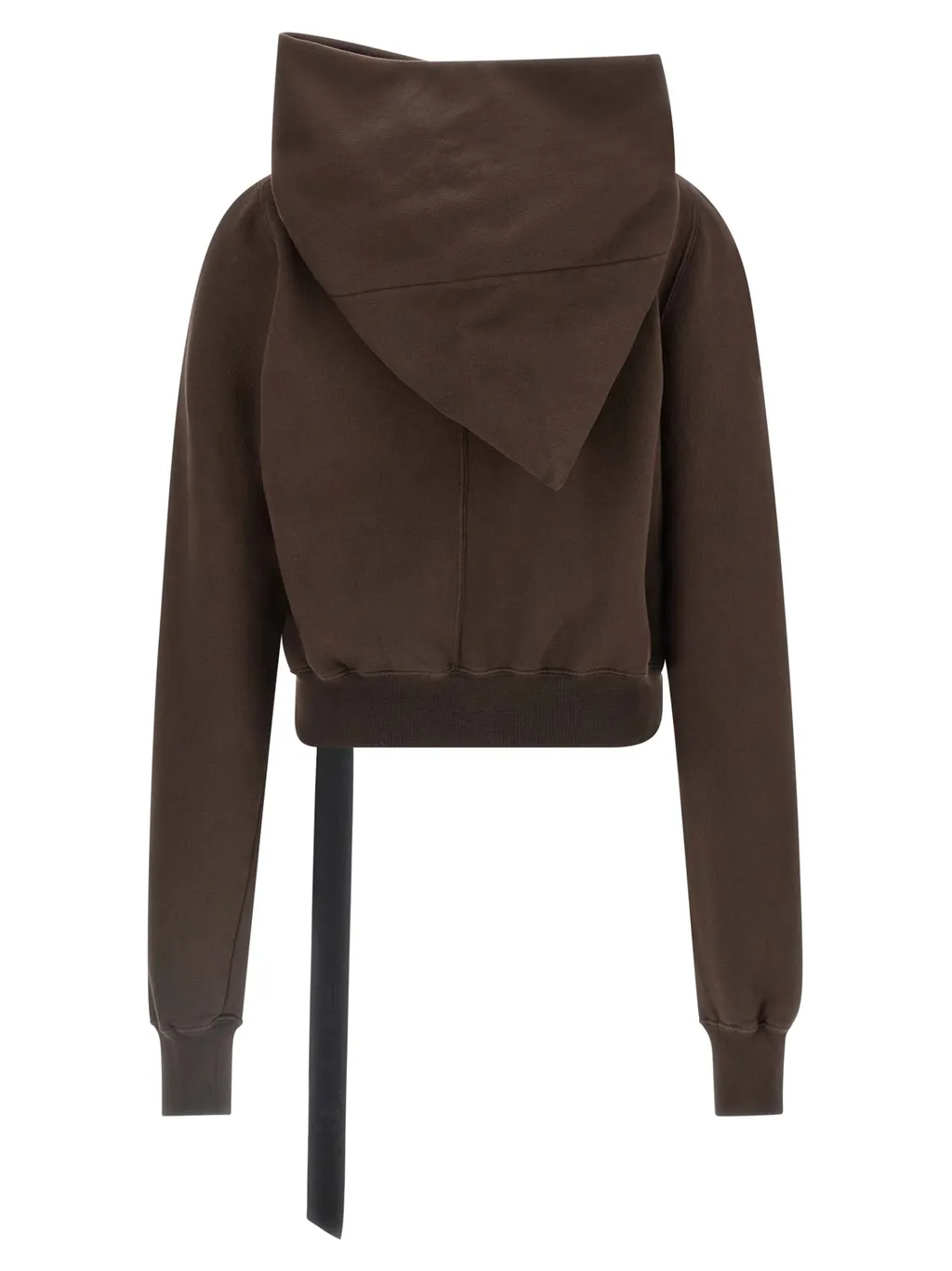 Mountain Asymmetric Zip High-Neck Hoodie