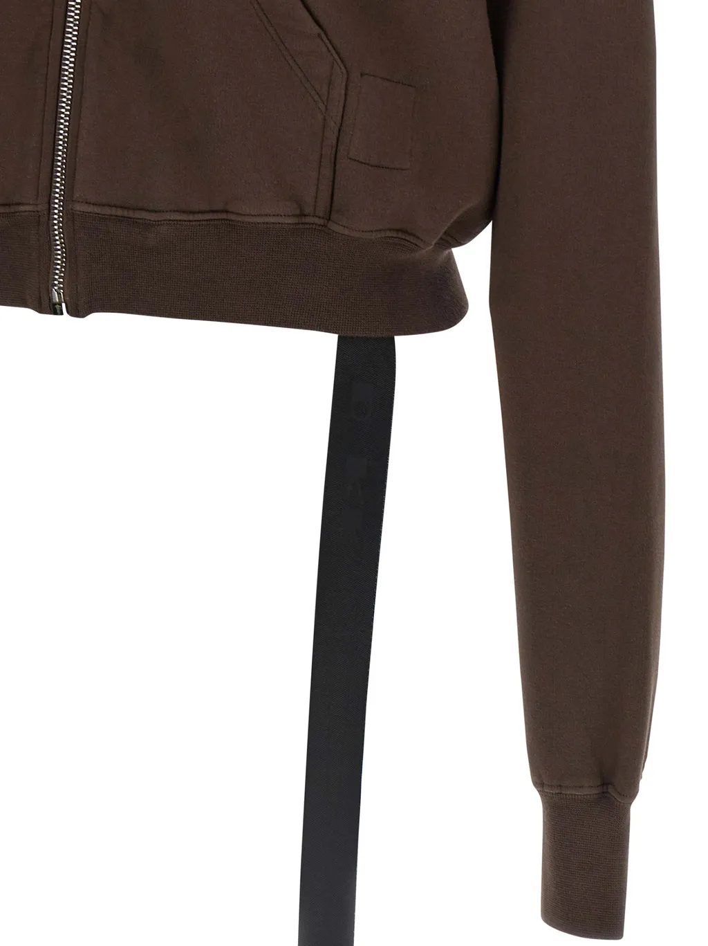 Mountain Asymmetric Zip High-Neck Hoodie