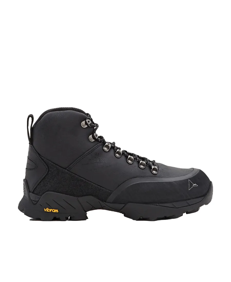 Round-Toe Lace-Up Boots