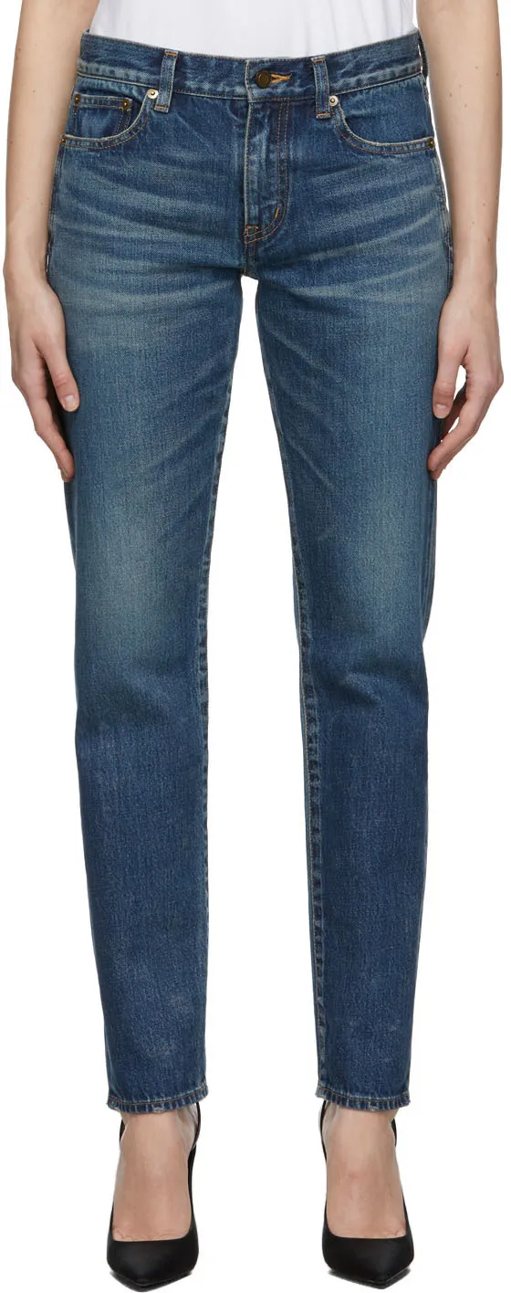 Low-Rise Boyfriend Jeans
